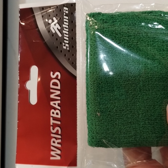 Suddora Green Wristbands Sweatband New - Picture 2 of 5